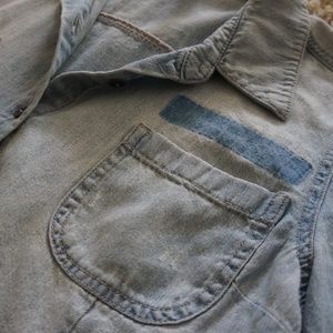 Denim button up